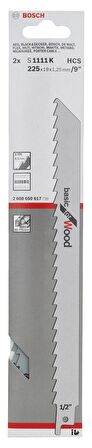 Bosch S 1111 K 175mm 2'li Eko. Ahşap Panter Testere Bıçağı 2608650617